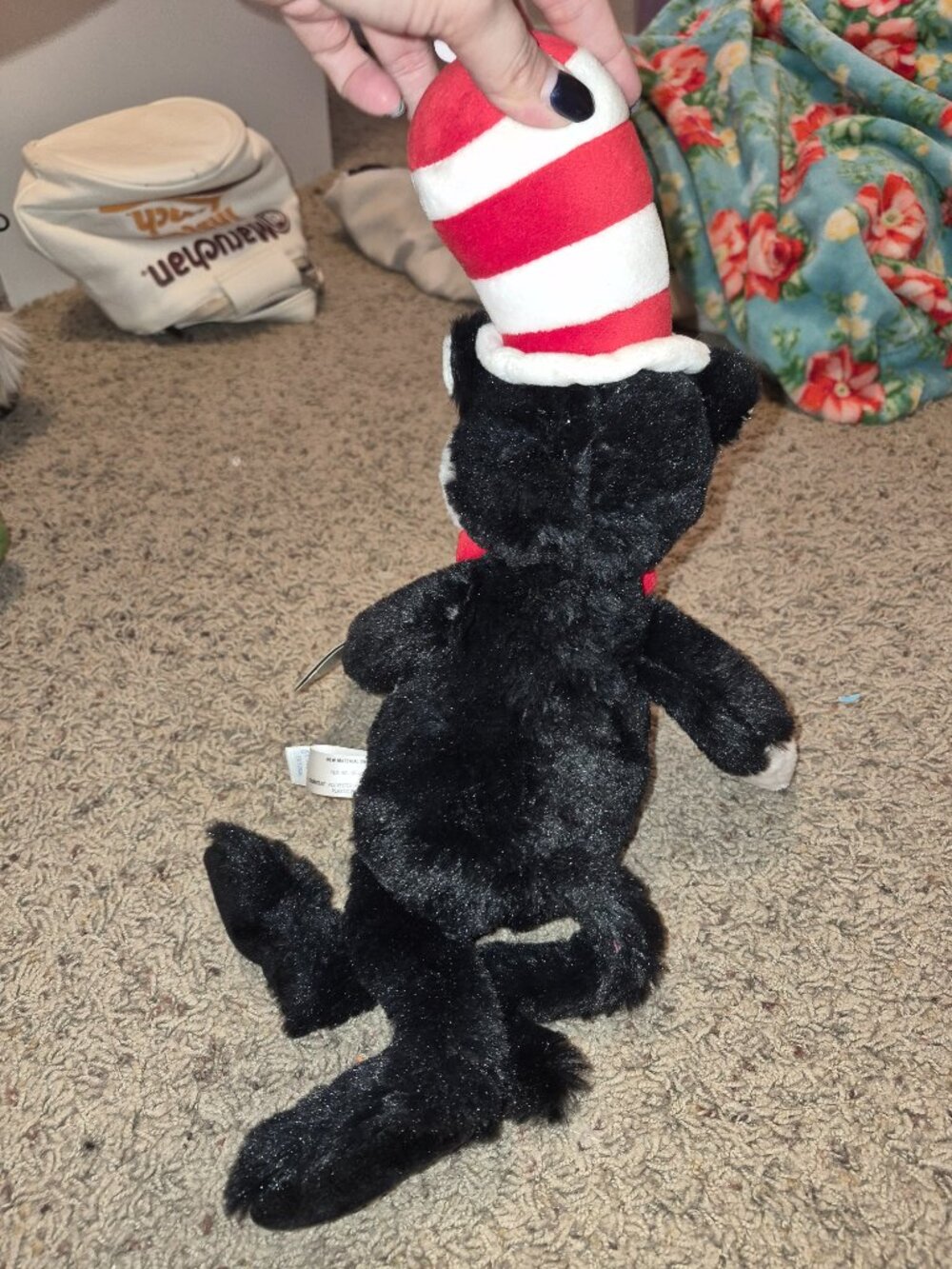Aurora Dr Seuss Cat in the Hat Plush 16 Inch Stuffed Animal Toy New W/Tags - Picture 4 of 9